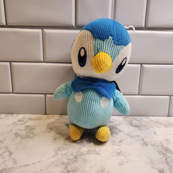 Jazwares Pokemon Select Piplup Corduroy 8" Plush Authentic 2022 - Picture 2 of 4